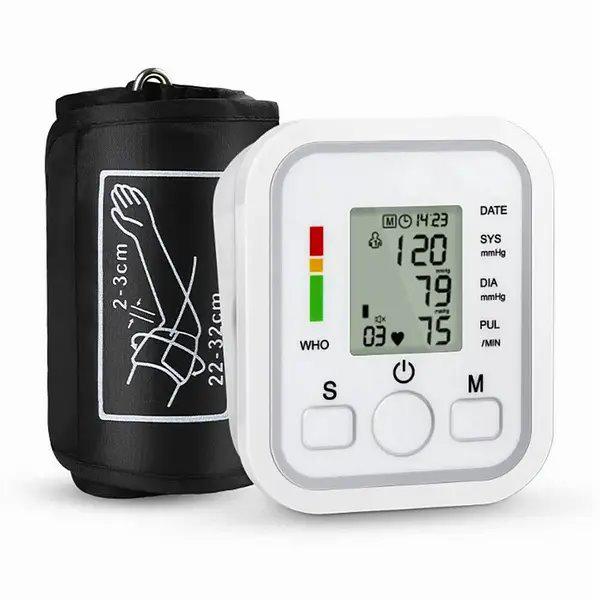 Тонометр електронний автоматичний Electronic Blood Pressure на батарейках Білий - фото 2