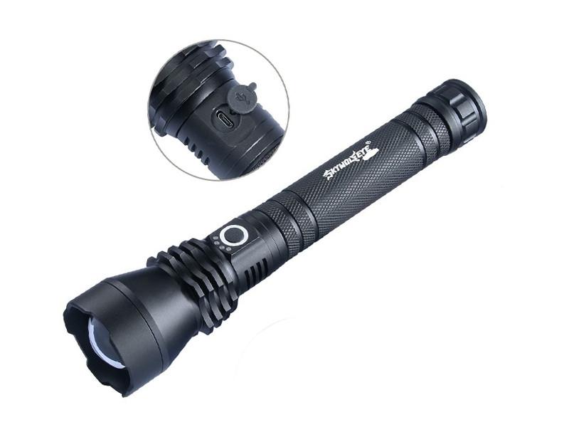 Фонарь ручной WX-P50 zoom 2x26650 1CREE 158000W