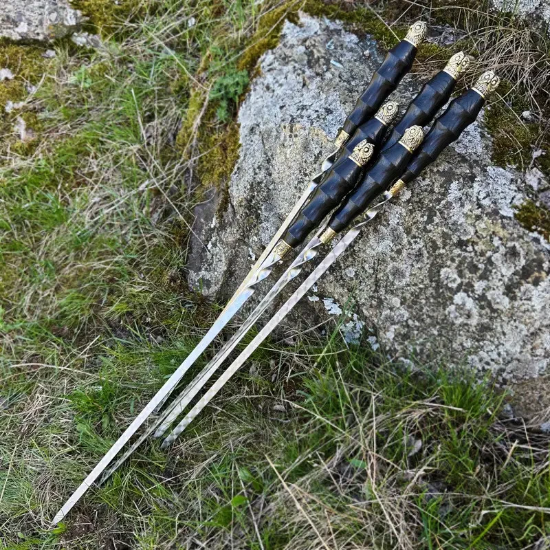 Шампура с деревянной ручкой Gorillas BBQ SKK55 Сова 6 шт. (2625062483) - фото 4 Шампура с деревянной ручкой Gorillas BBQ SKK55 Сова 6 шт. (2625062483) - фото 4