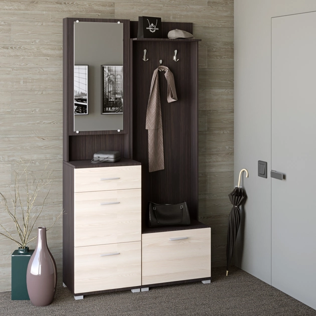 Прихожая Эверест Бриз-1 Венге/Дуб молочный (181366)