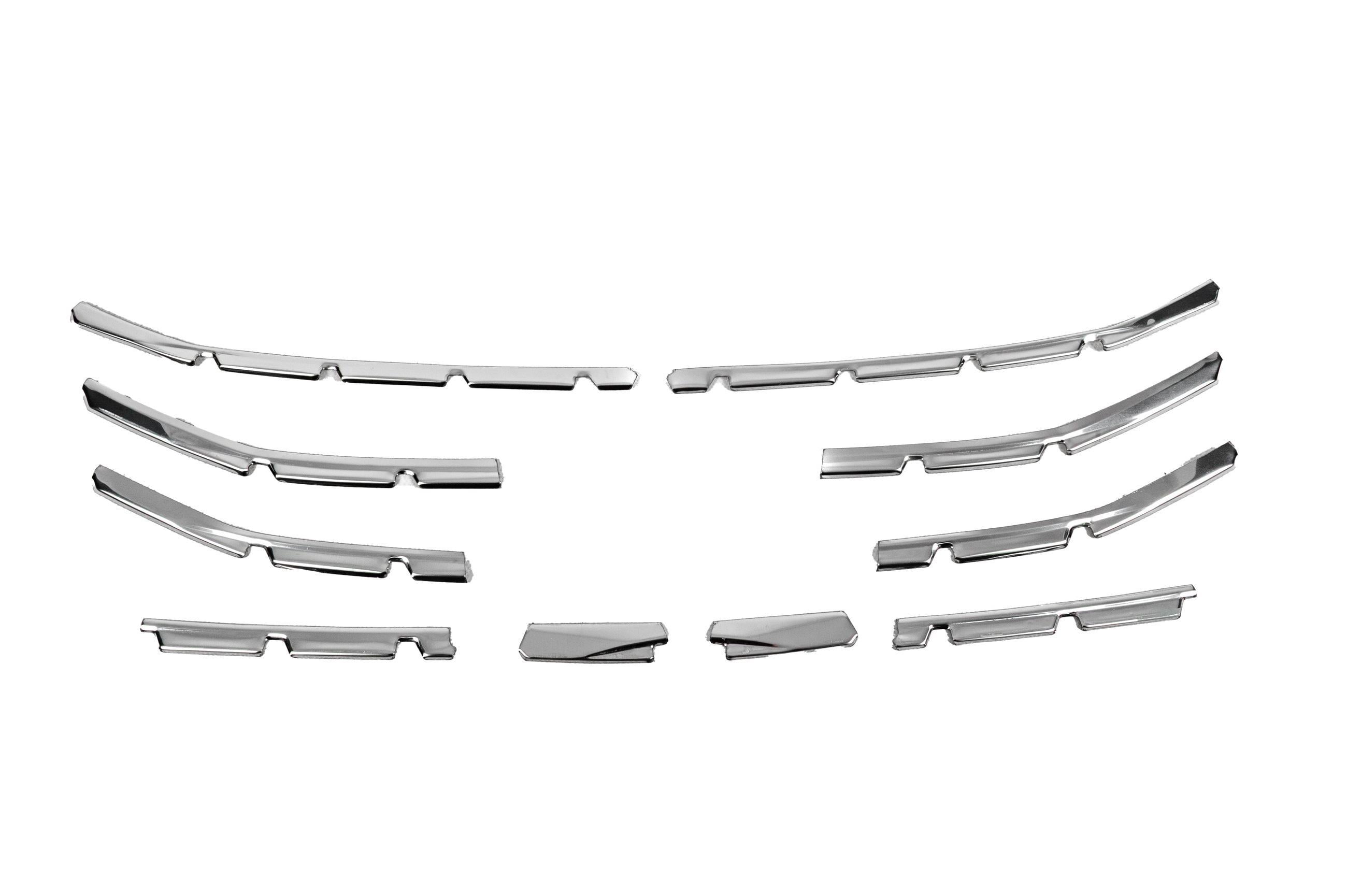 Накладки на передний бампер Carmos для Renault Clio V 2019-гг. нержавеющая сталь 10 шт. Хром (187924)