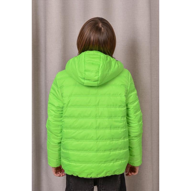 Куртка детская двухсторонняя 134 см Черный с салатовым (2724815944) - фото 6 Куртка детская двухсторонняя 134 см Черный с салатовым (2724815944) - фото 6