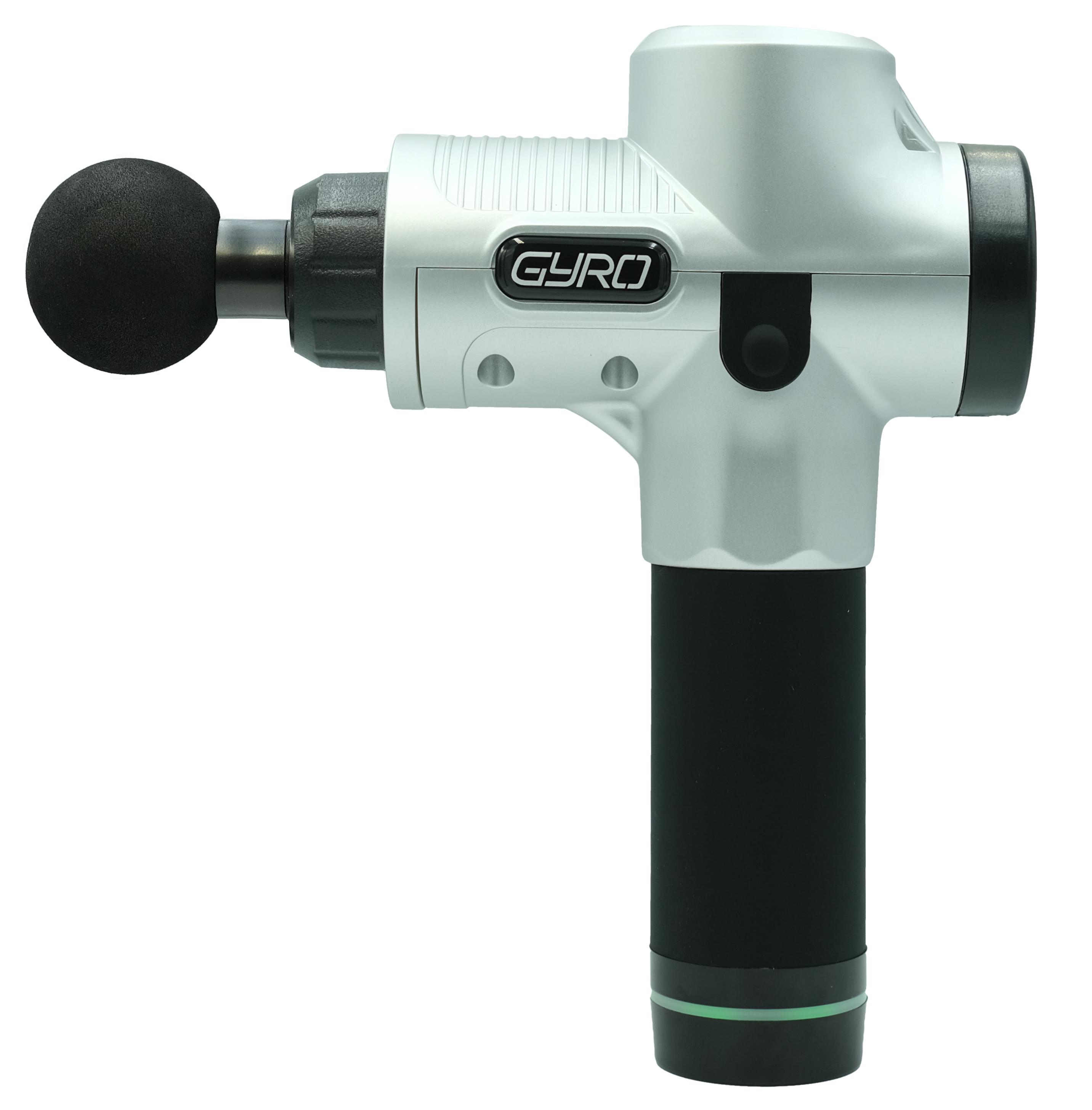 Перкуссионный массажер для тела и мышц Gyro Muscle Gun Massager Silver - фото 3 Перкуссионный массажер для тела и мышц Gyro Muscle Gun Massager Silver - фото 3