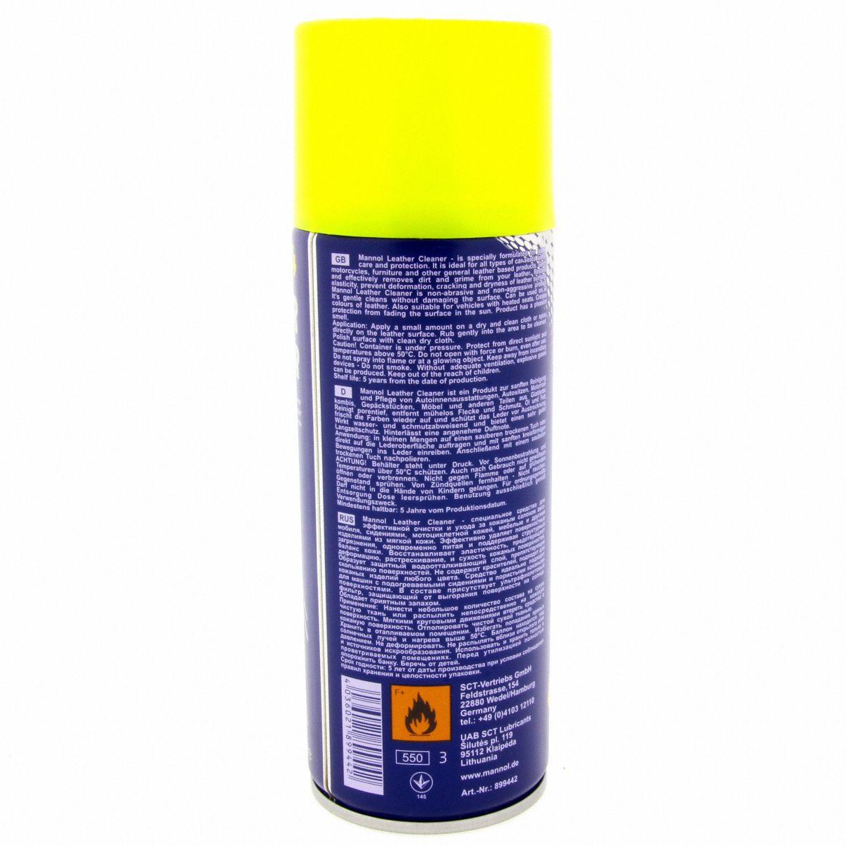 Очиститель-кондиционер кожи Mannol 9944 LEATHER CLEANER 450 мл (1137353755) - фото 3