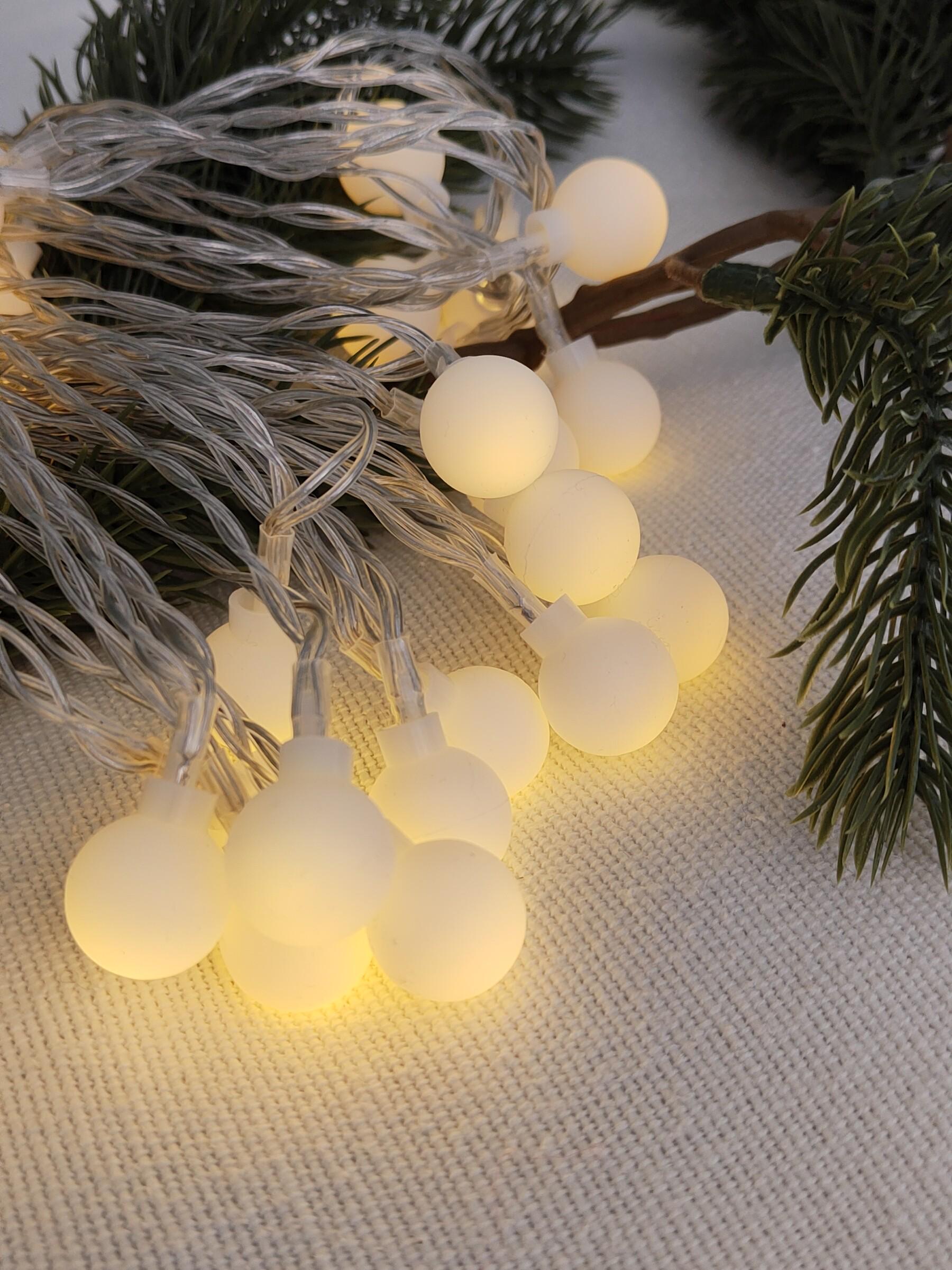 Гирлянда usb 40 лампочек 6 м Теплый белый (30668404)