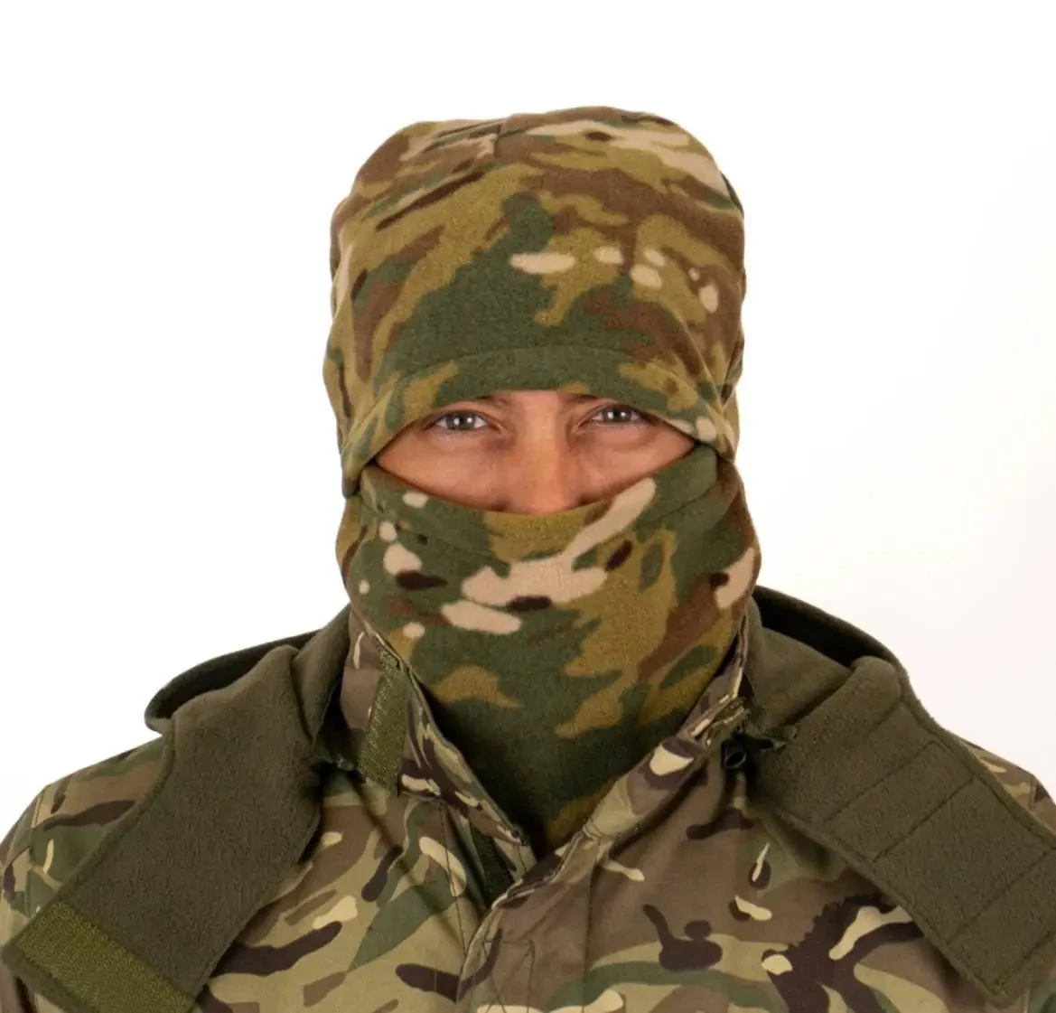 Балаклава для військових One Size флісова підкладка Мультикам (28524242) - фото 3 Балаклава для військових One Size флісова підкладка Мультикам (28524242) - фото 3