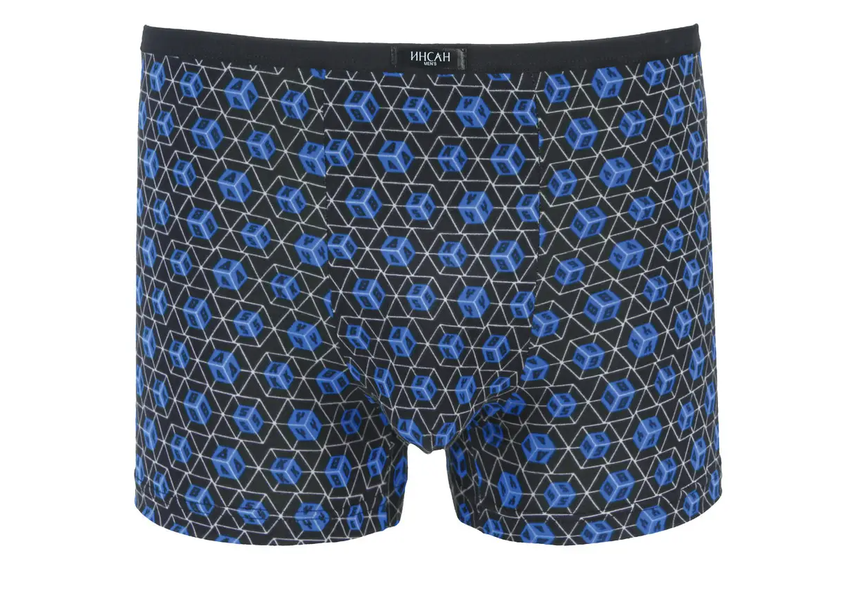Мужские боксеры стрейчевые Бамбук Indena Insung L р. 44 2 шт. Синий (INS-18640)