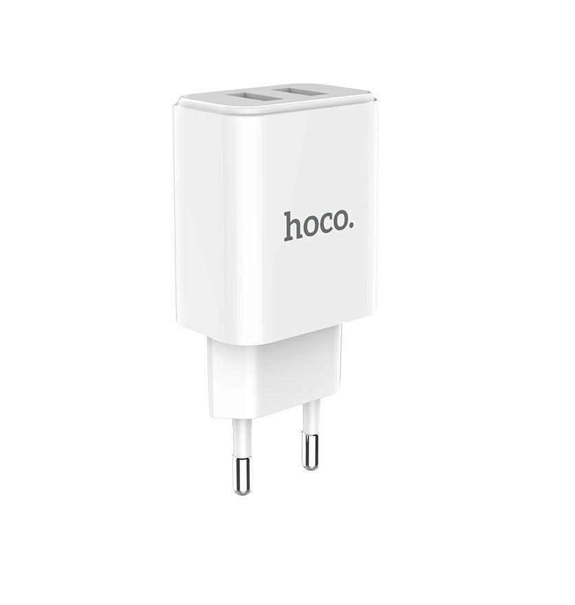 Адаптер мережевий Hoco Micro cable Victoria C62A 2USB порту 5V 2.1A