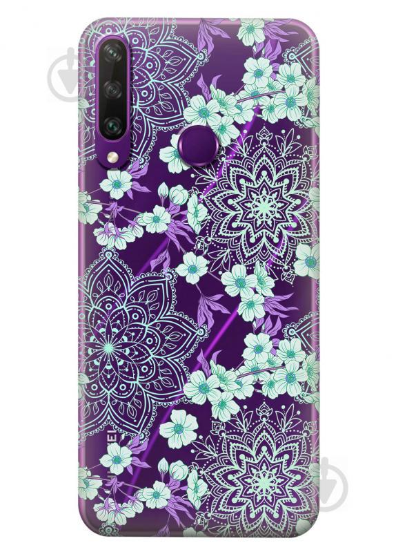 Прозрачный силиконовый чехол iSwag для Huawei Y6p с рисунком - Цветочная мандала (KS2337) Прозрачный силиконовый чехол iSwag для Huawei Y6p с рисунком - Цветочная мандала (KS2337)