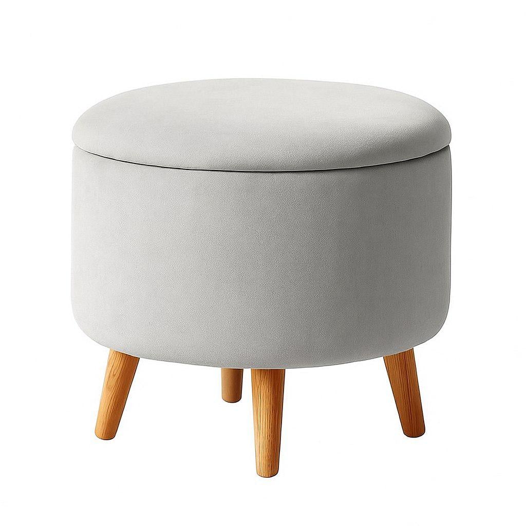 Пуф Felix круглый с нишей 35х35х38 см Серый (AI 20)