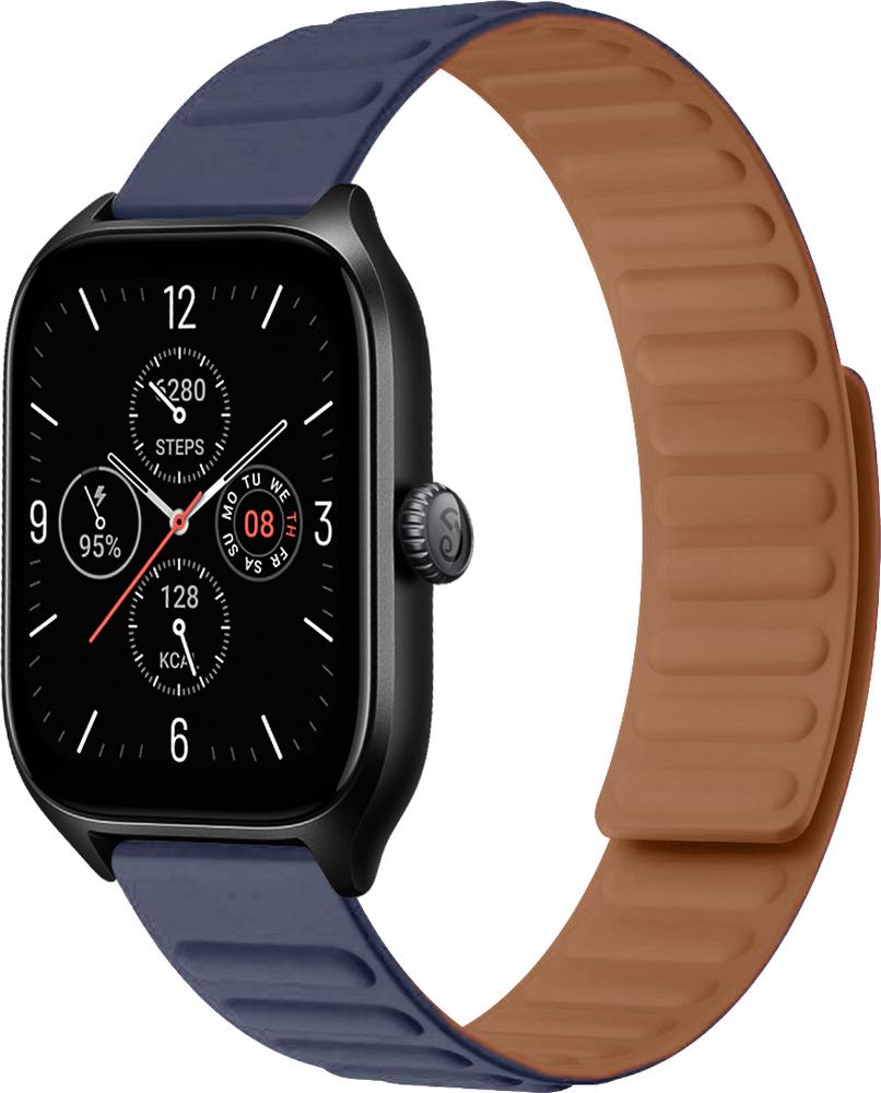 Ремешок Magneter для Amazfit GTS 4/mini Dark Blue (29541-5D) - фото 1 Ремешок Magneter для Amazfit GTS 4/mini Dark Blue (29541-5D) - фото 1