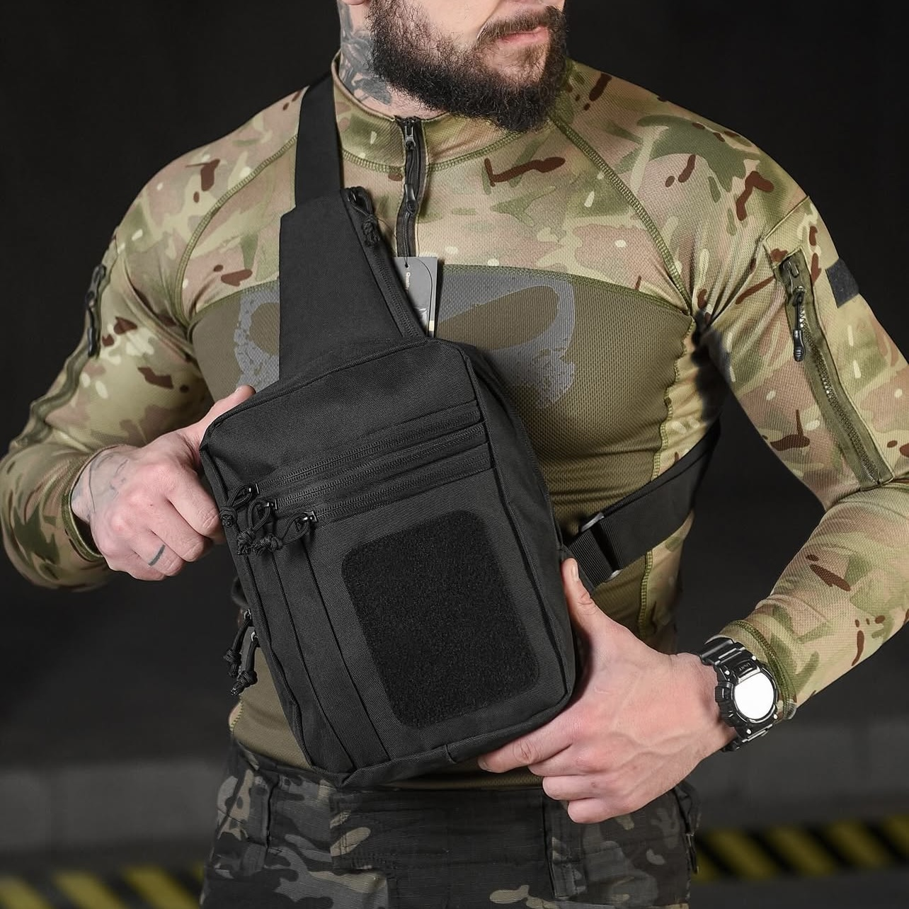 Сумка-кобура наплічна ToberBag Чорний (2641) - фото 2 Сумка-кобура наплічна ToberBag Чорний (2641) - фото 2