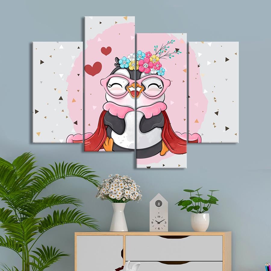 Картина в детскую комнату Маленький королевский пингвин 149x106 см (A1403-4)