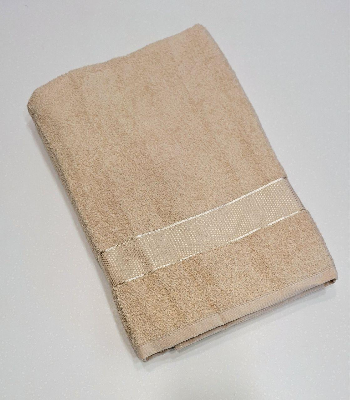 Полотенце махровое Aisha Home Textile 100x150 см Бежевый (292)