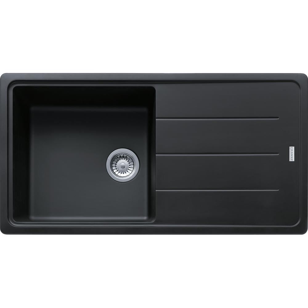 Мойка кухонная с крылом Franke Basis BFG 611-97 прямоугольная фрагранит 970х500 мм Onyx (114.0363.933)