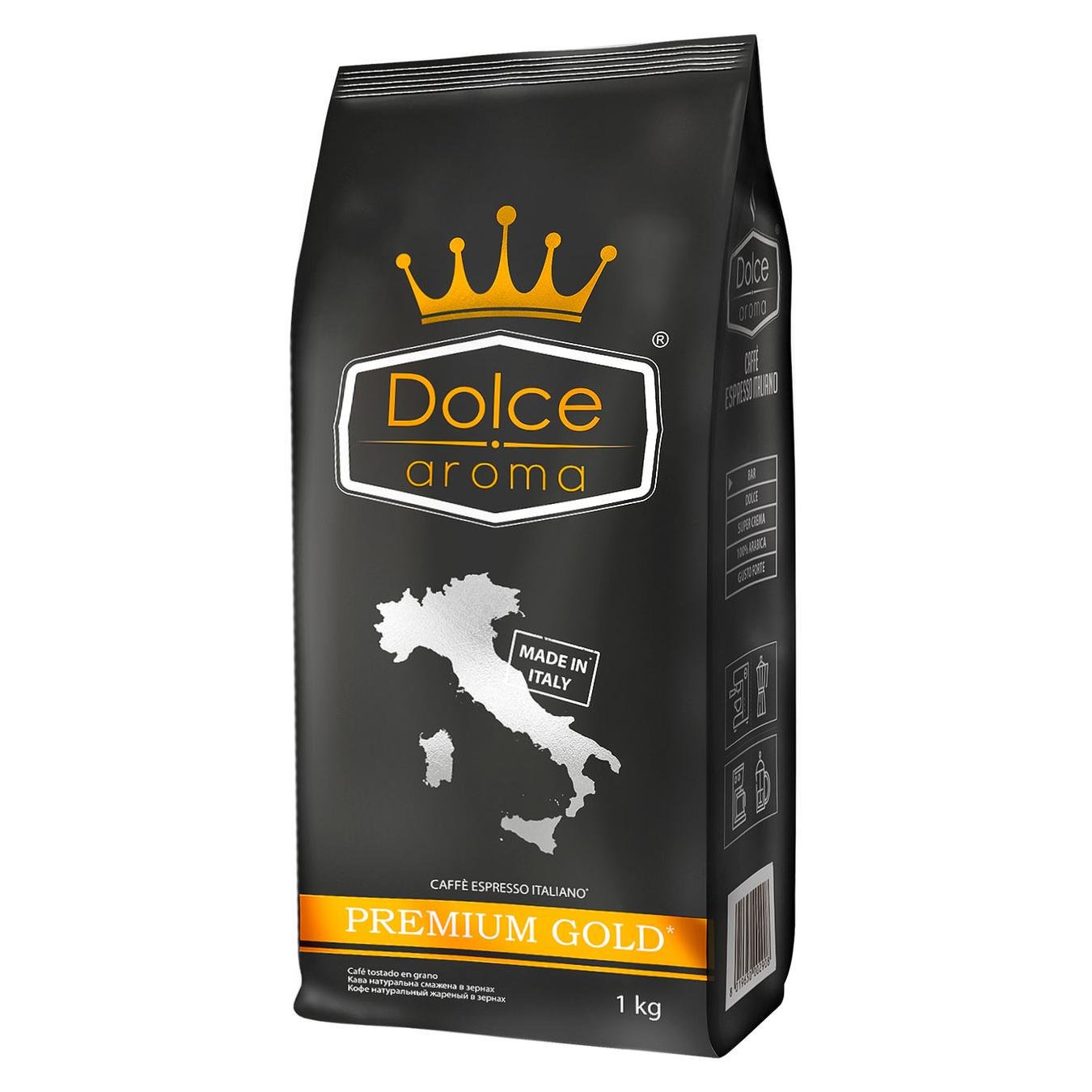 Кофе в зернах Dolce Aroma 100% Аrabica ORO 1 кг (8019650004841)