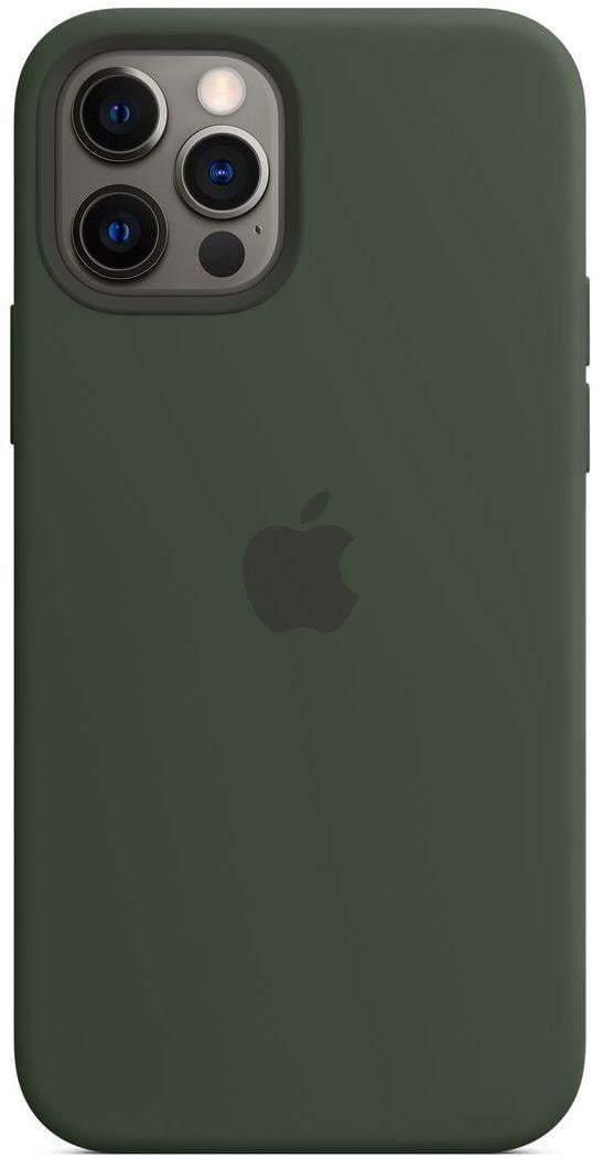 Силіконовий чохол-накладка Apple Silicone Case with MagSafe for iPhone 12 Pro Max, Cyprus Green (HC)