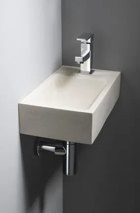 Умивальник Sapho Crest R Z Korkiem 40х22 см Бежевий/Граніт (AR413) - фото 4 Умивальник Sapho Crest R Z Korkiem 40х22 см Бежевий/Граніт (AR413) - фото 4