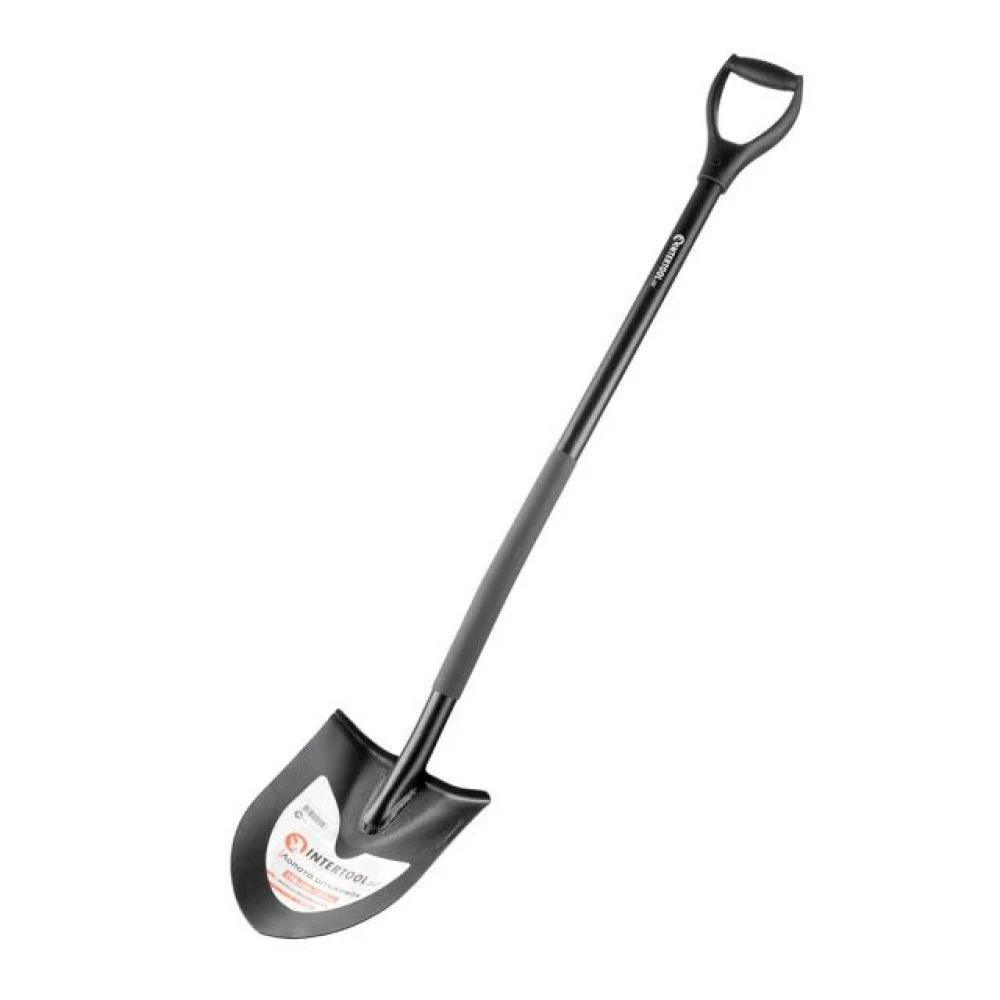 Лопата штыковая Intertool FT-2011 металлическая ручка 198х288х1200 мм (8-22-34144)