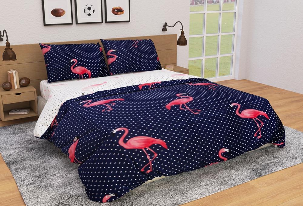 Постільна білизна Лелека ранфорс 546Д полуторна (2000025766)