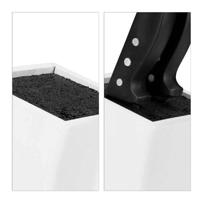 Стойка для ножей Relaxdays с браш-наполнителем Белый (1861151) - фото 6 Стойка для ножей Relaxdays с браш-наполнителем Белый (1861151) - фото 6