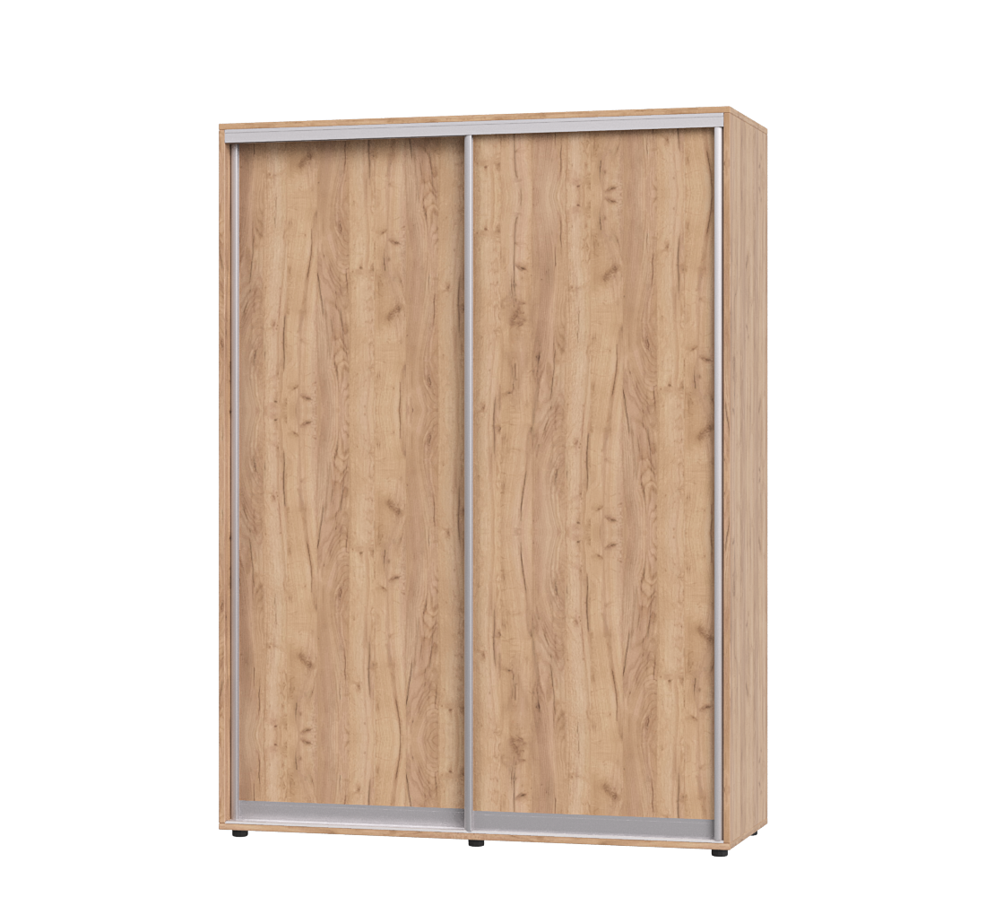 Шкаф-купе двухдверный Эверест ШК-02 170х60х220 см Дуб Крафт Золотой (07038)