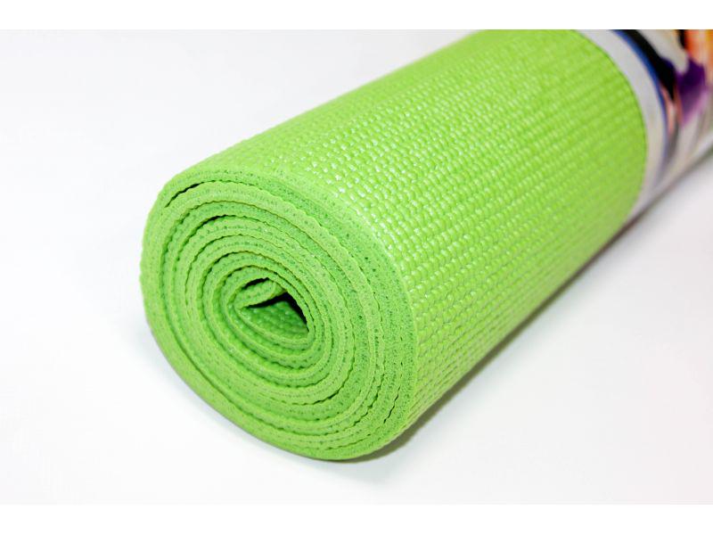 Килим для йоги Yoga Mat 61х180 см 4 мм Зелений - фото 3