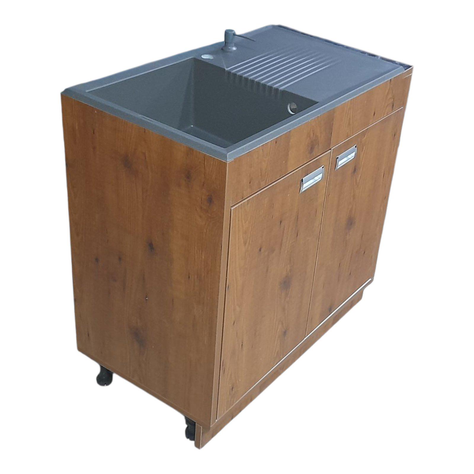 Тумба кухонна пластикова Mikola-M із покриттям HPL 3169 мат з кам'яною мийкою Адамант 90 см (2413) - фото 3 Тумба кухонна пластикова Mikola-M із покриттям HPL 3169 мат з кам'яною мийкою Адамант 90 см (2413) - фото 3