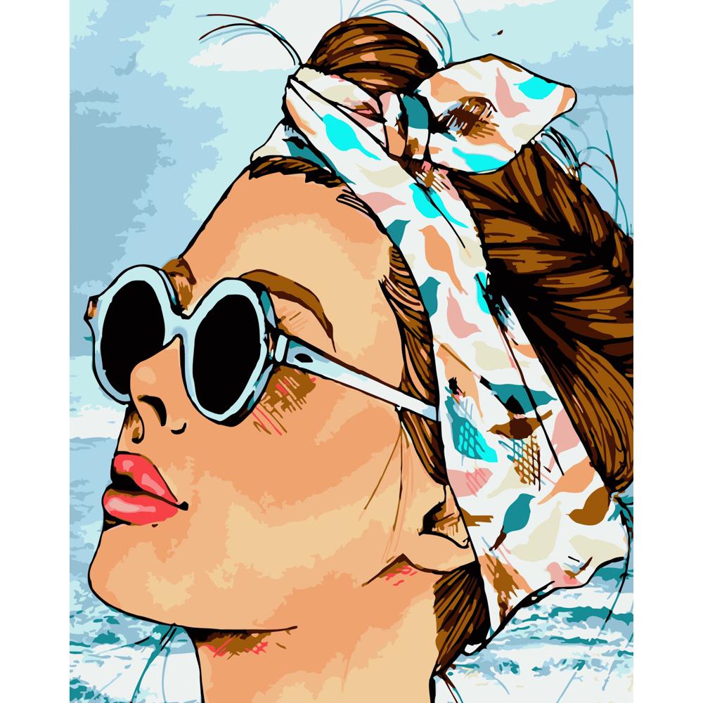 Картина по номерам Strateg Премиум Летний поп-арт 40х50 см (DY159)