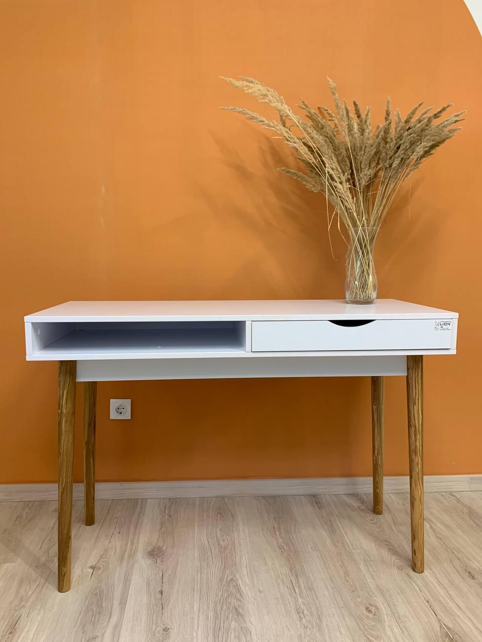 Письменный стол Lion Сканди-1 Нимфея Альба/Дуб Артизан (Lion-041394)