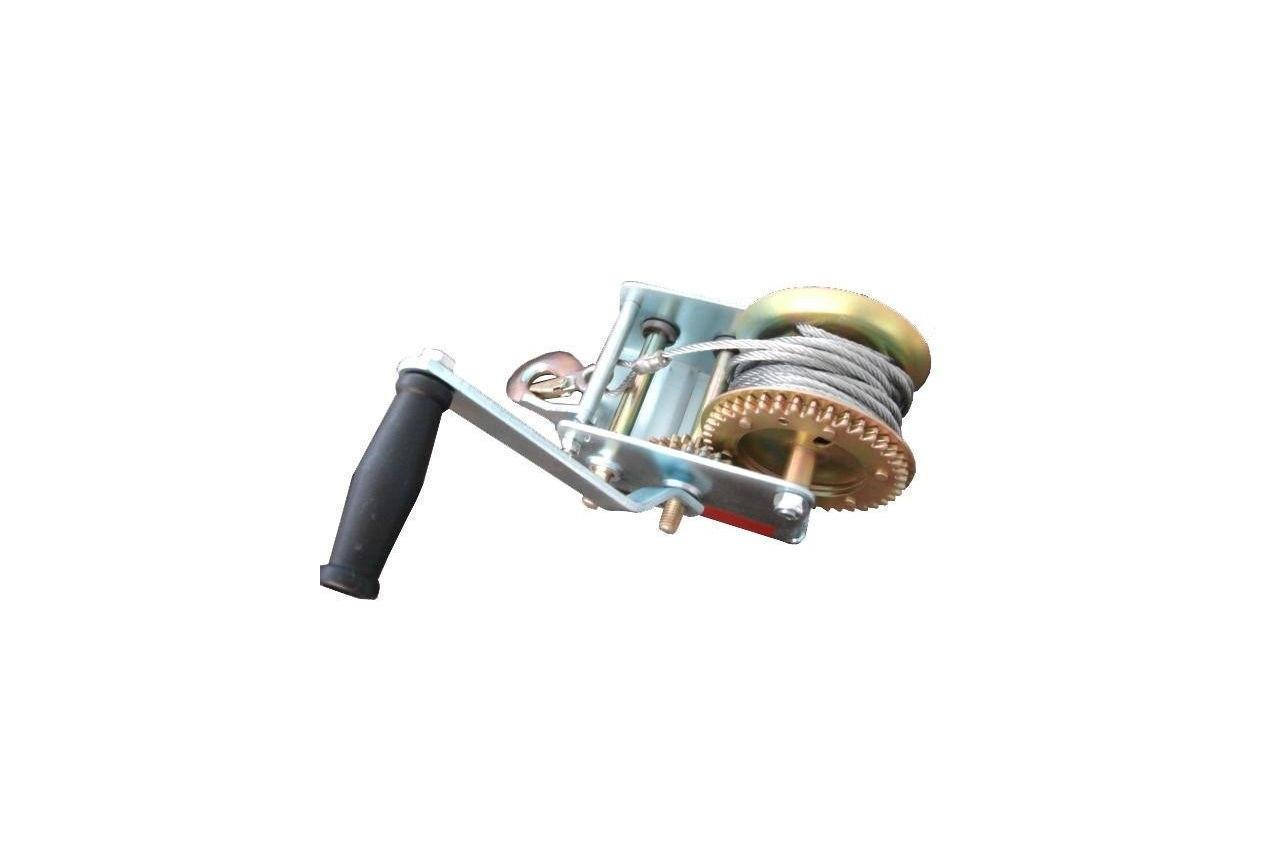 Лебедка рычажная барабанная Intertool 900 кг стальной трос 10 м (25064149)