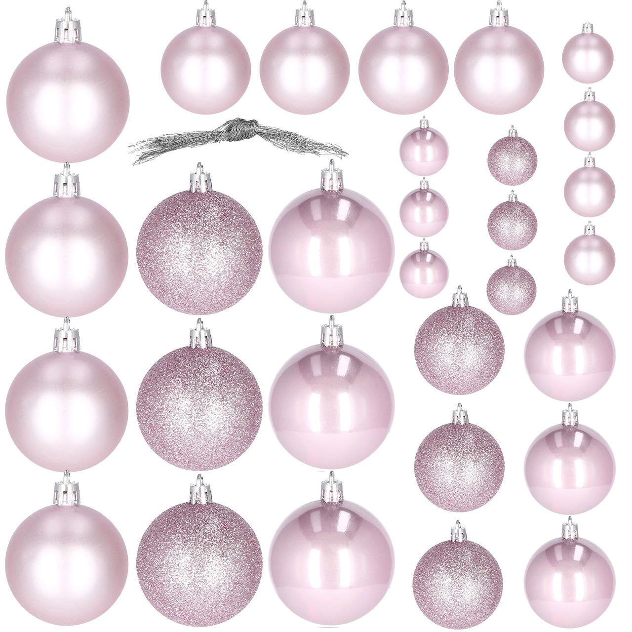 Набір ялинкових куль Springos D 6/5/4 см 30 шт. (CA0175)