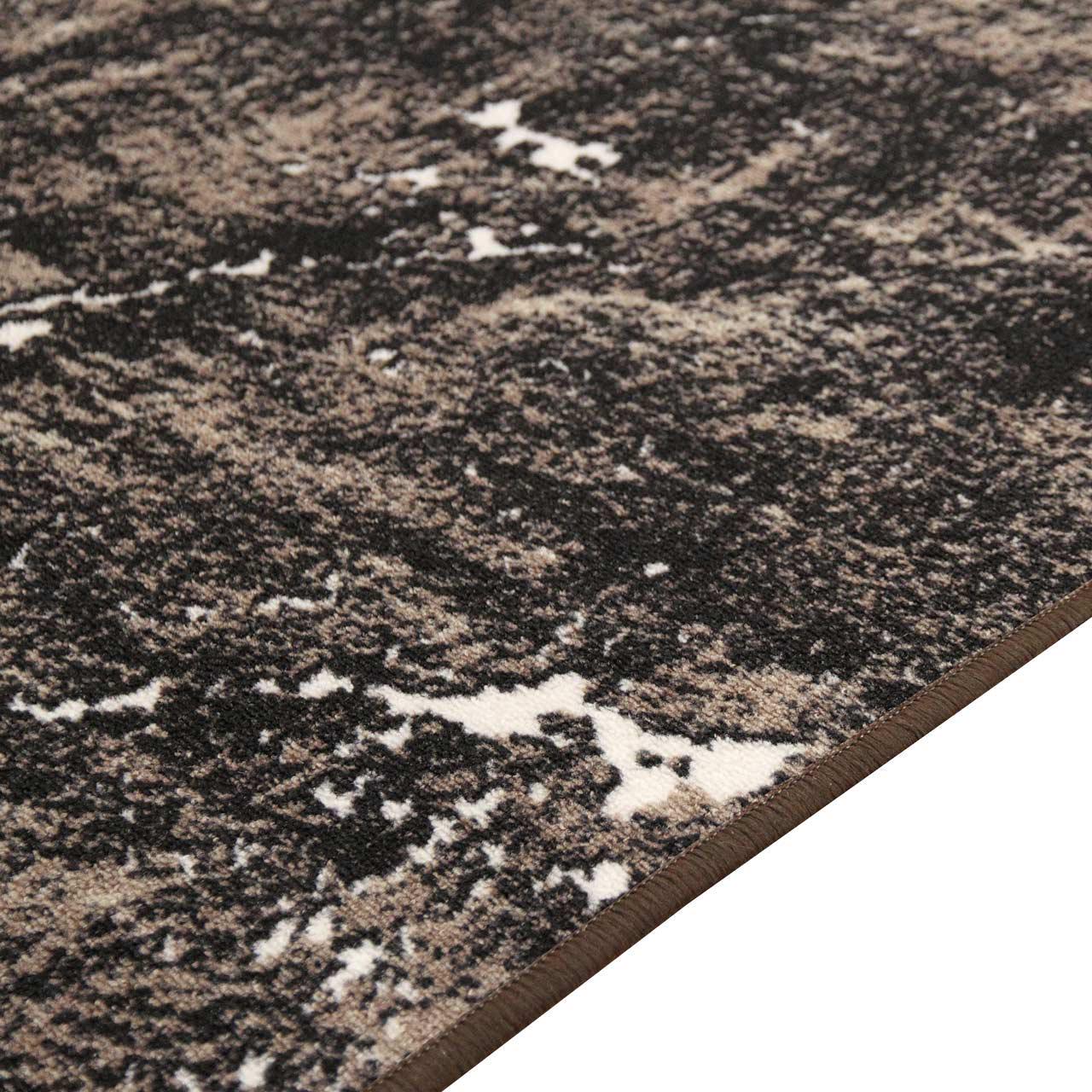 Ковер безворсовый на войлочной основе DAKARIA Print Run Дарк p13 2x2 м Черный/Коричневый (00-00019177) - фото 2 Ковер безворсовый на войлочной основе DAKARIA Print Run Дарк p13 2x2 м Черный/Коричневый (00-00019177) - фото 2