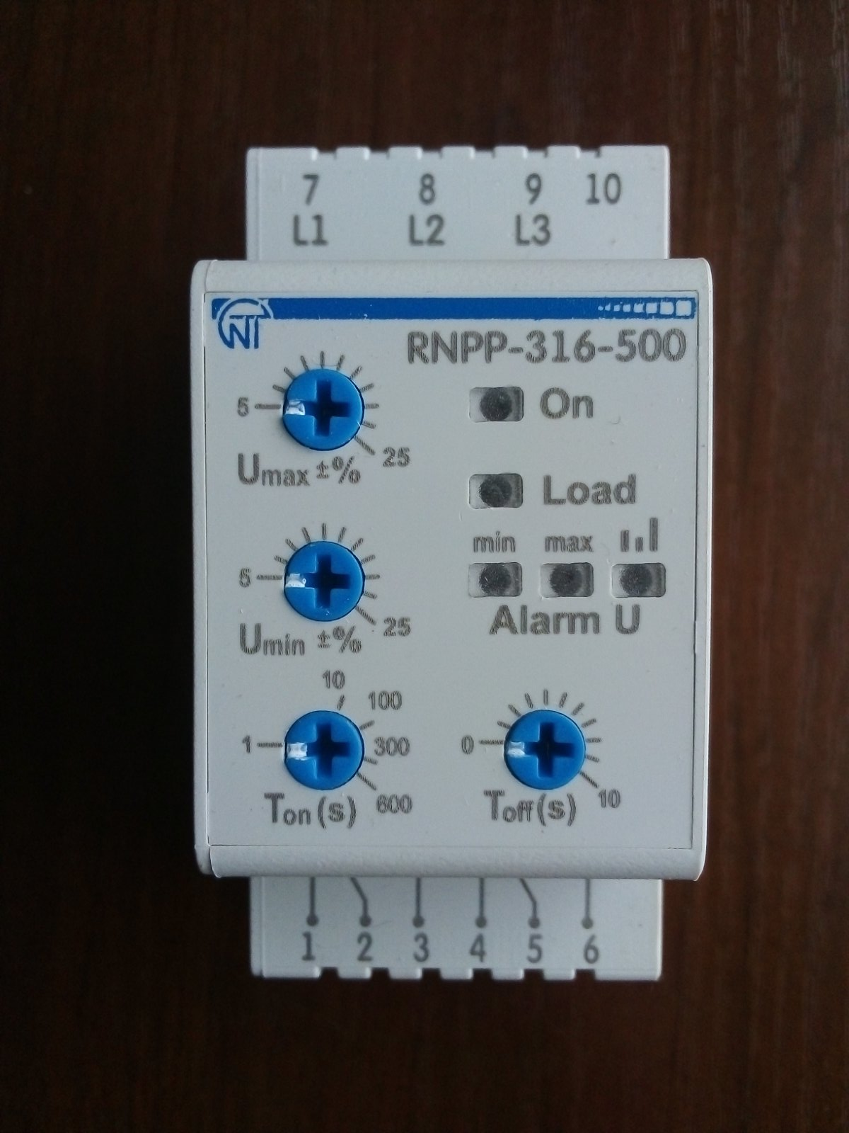 Трехфазное реле напряжения и контроля фаз Новатек Электро РНПП-316-500 - фото 5 Трехфазное реле напряжения и контроля фаз Новатек Электро РНПП-316-500 - фото 5