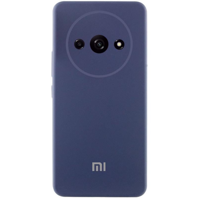 Противоударный чехол Silicone Cover Lakshmi Full Camera (AAA) with Logo для Xiaomi Redmi A3 Синий / Midnight Blue