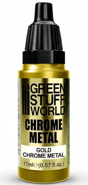 Краска Green Stuff World Chrome Metal Paint GOLD COLOR 17 мл (2355762017)