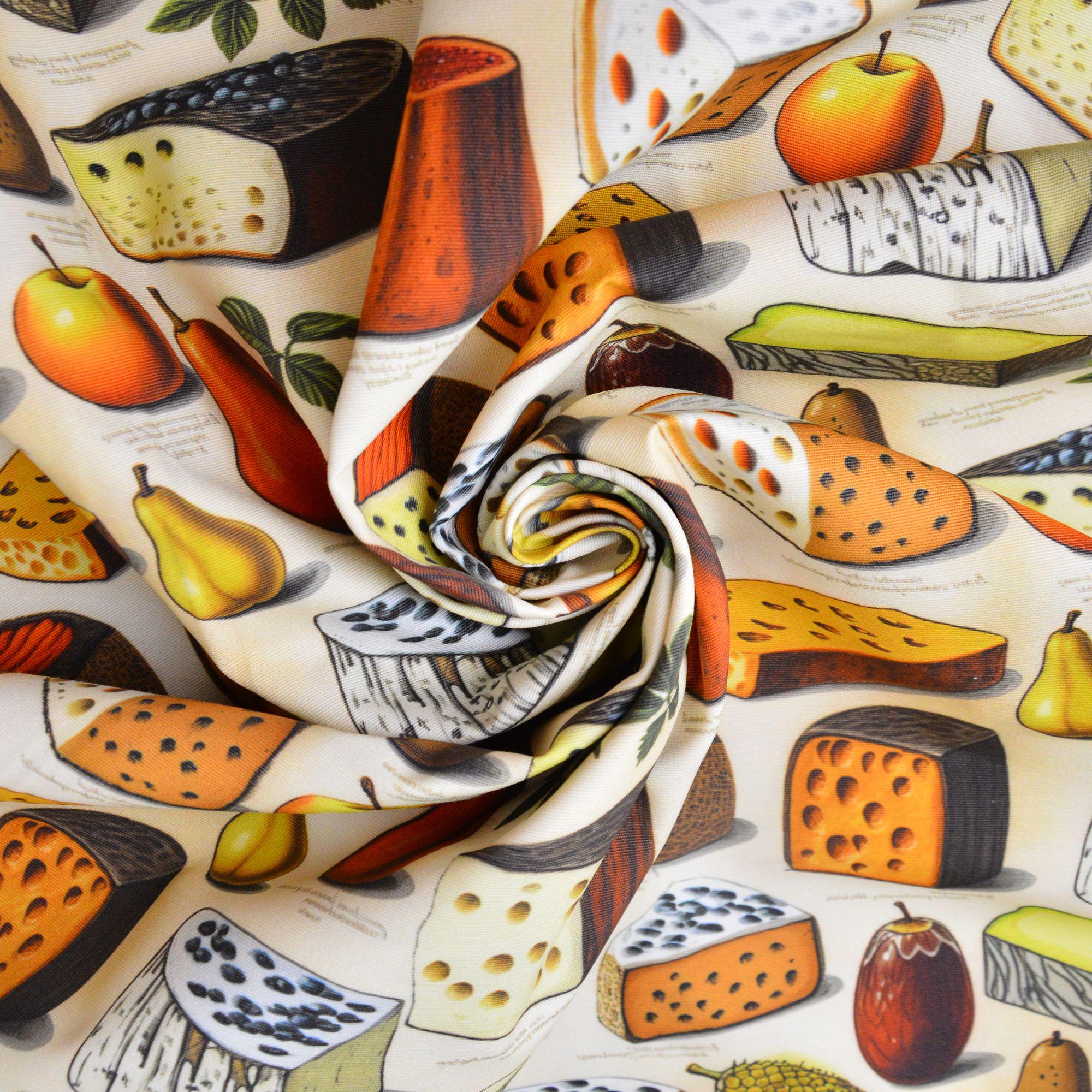 Скатерть IDEIA Сыр с фруктами Teflon эффект с защитой от пятен хлопок 140х170 см (27377)