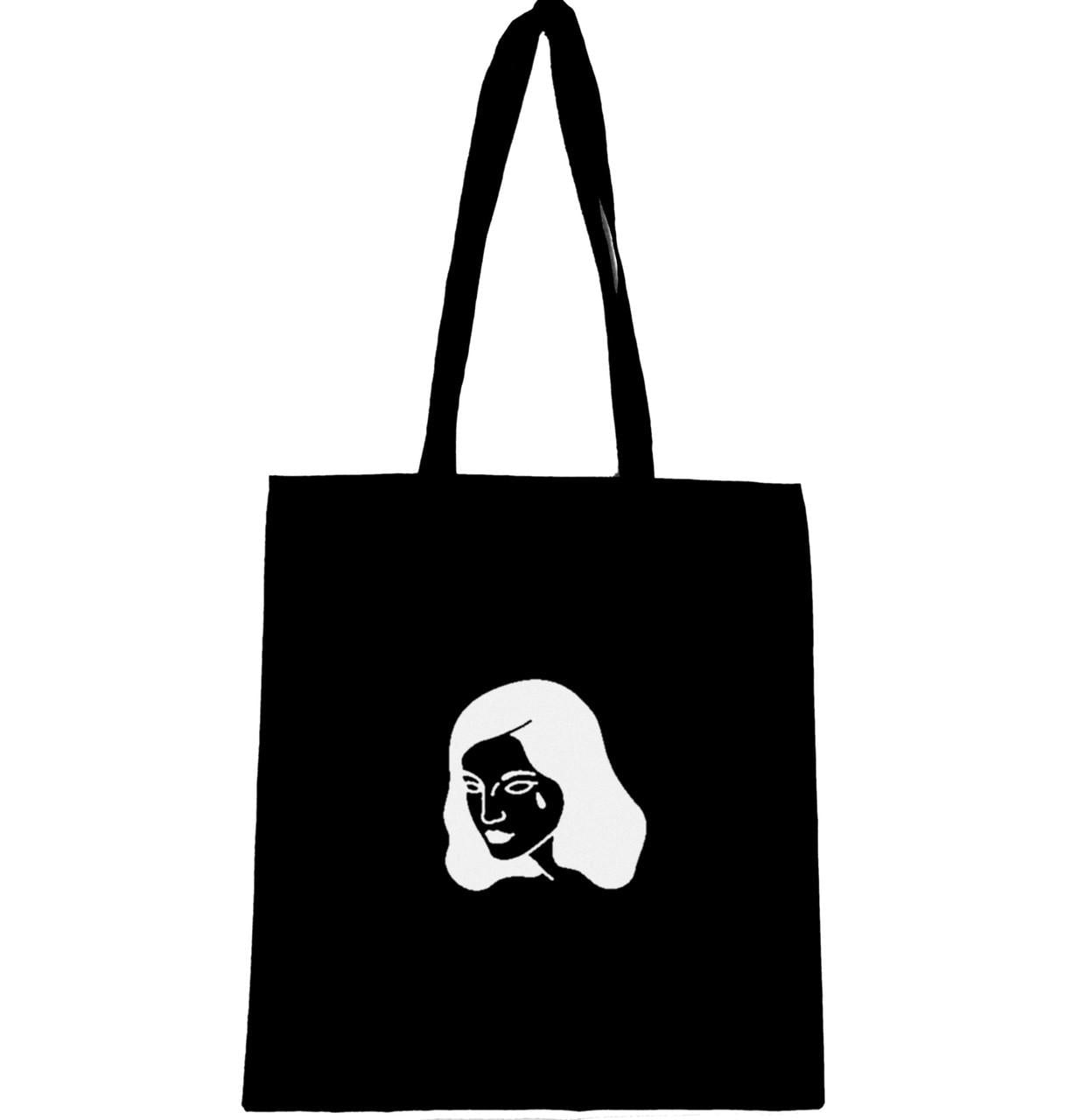 Эко-сумка с принтом Девушка плачет (964)