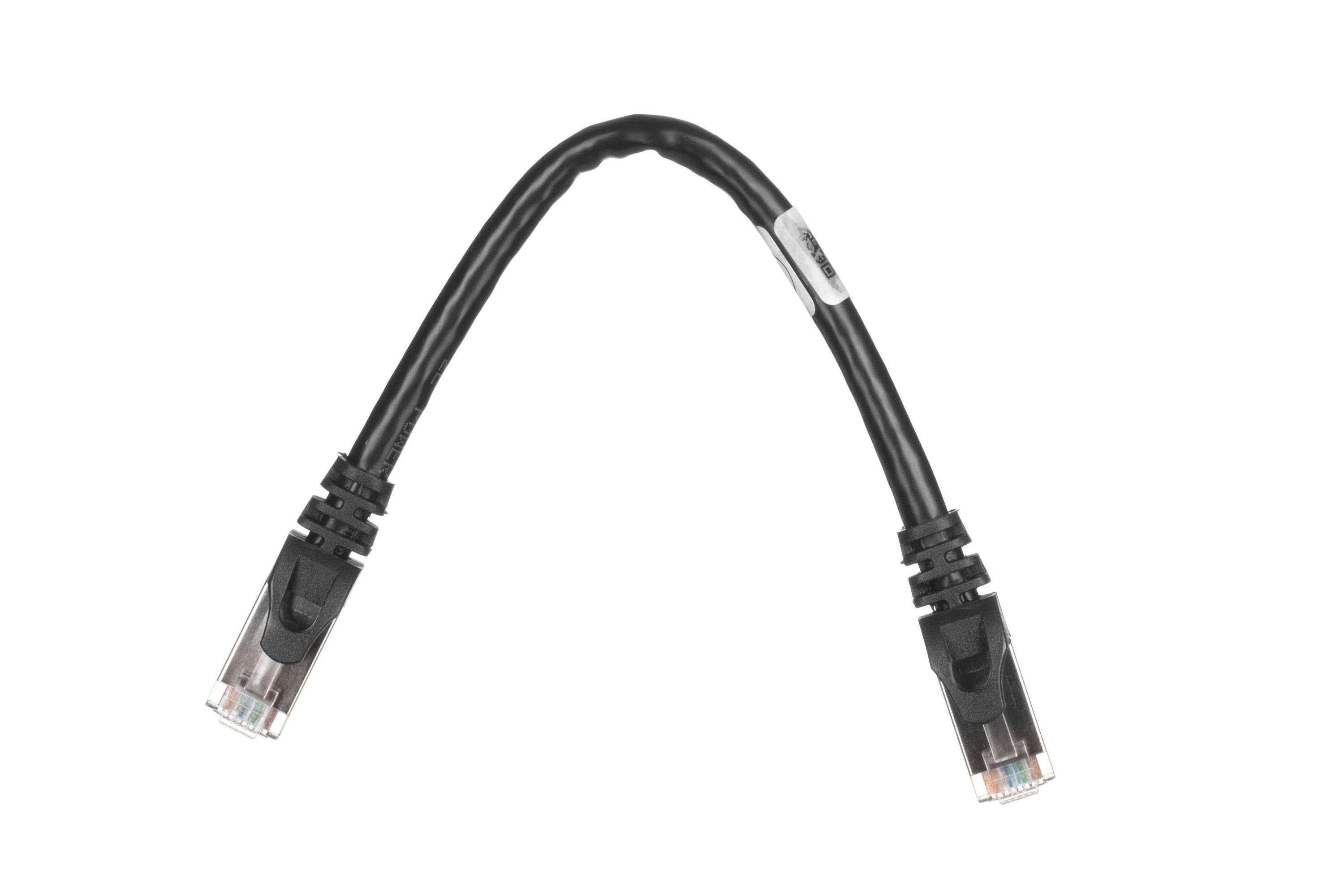 Патч-корд 2E Cat 6 27AWG 0,2 м з подвійним екрануванням S-FTP Чорний (2E-PC6SFTPCOP-020BK)