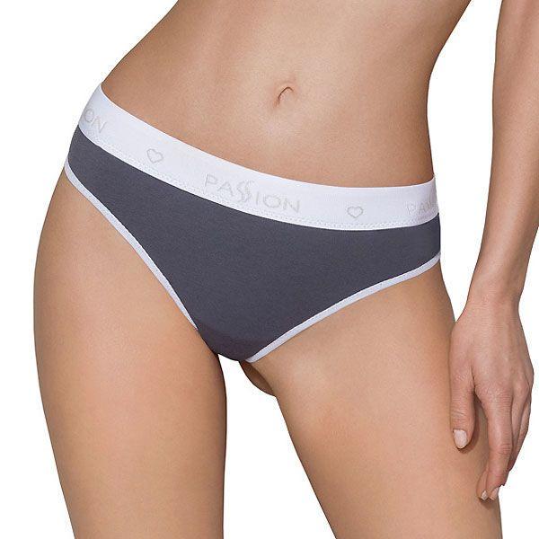 Женские спортивные трусики-стринги Passion PS007 Panties S Темно-Серый