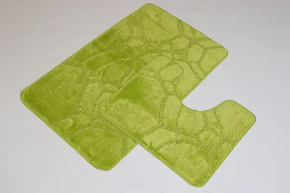 Коврики для ванной комнаты и туалета 2в1 80х50 см Салатовый (10566/5542green/s)