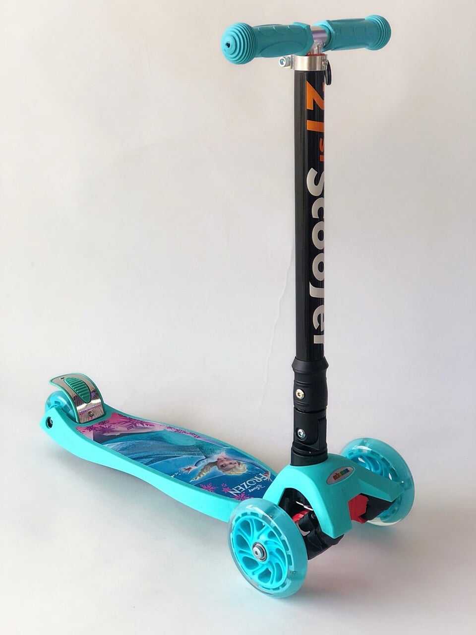 Самокат детский MicMax Scooter 03 MZ с подсветкой колес Голубой (03MZ-lightblue)