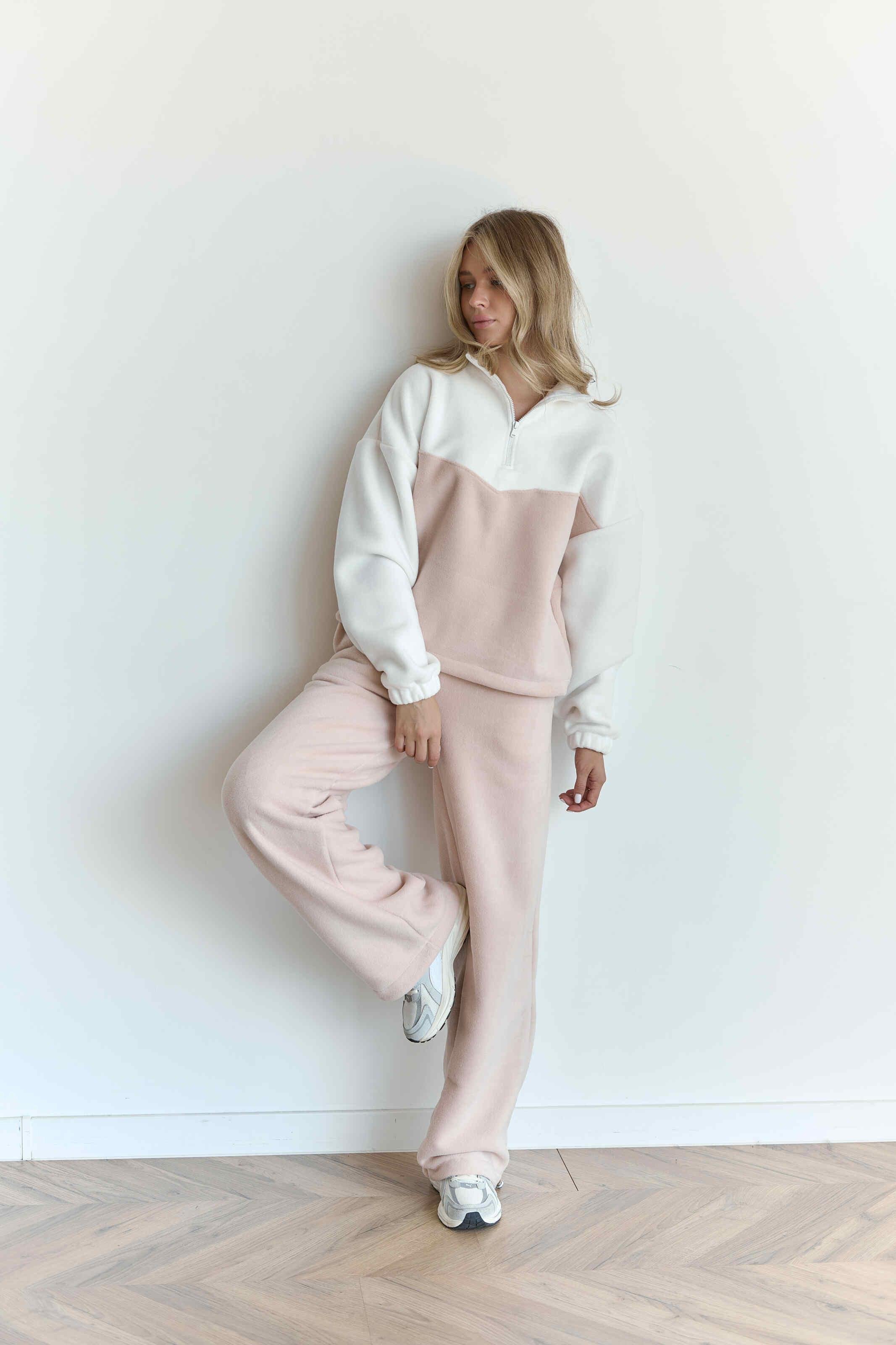 Костюм флісовий TWINS S/M Бежевий/Молочний (10003SM)