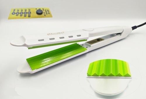 Праска-щипці гофре професійна для волосся ДенІС professional 8316W Білий (1453071325)