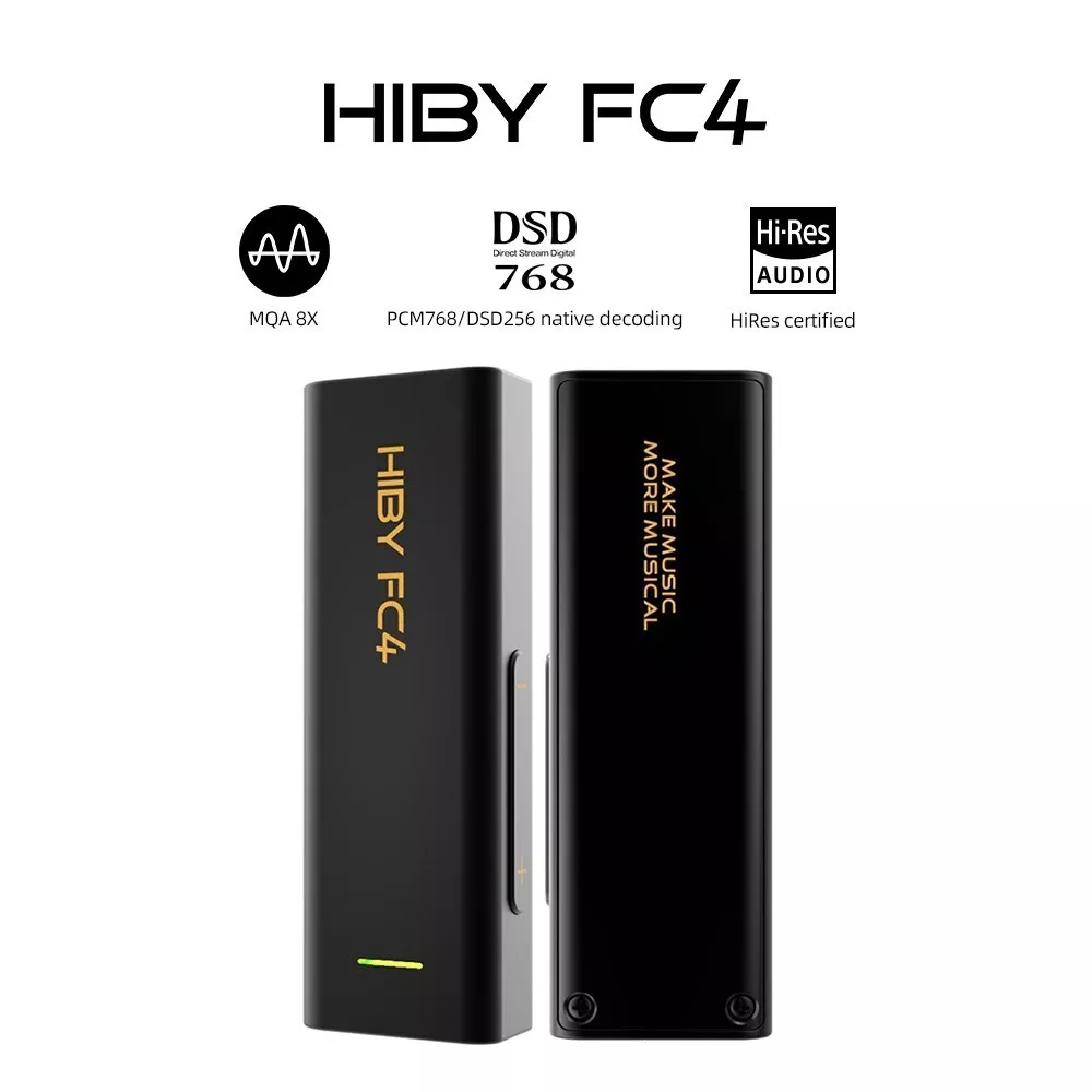 Усилитель звука HiBy FC4 MQA для наушников 3,5/4,4 мм Black (39947) - фото 3 Усилитель звука HiBy FC4 MQA для наушников 3,5/4,4 мм Black (39947) - фото 3