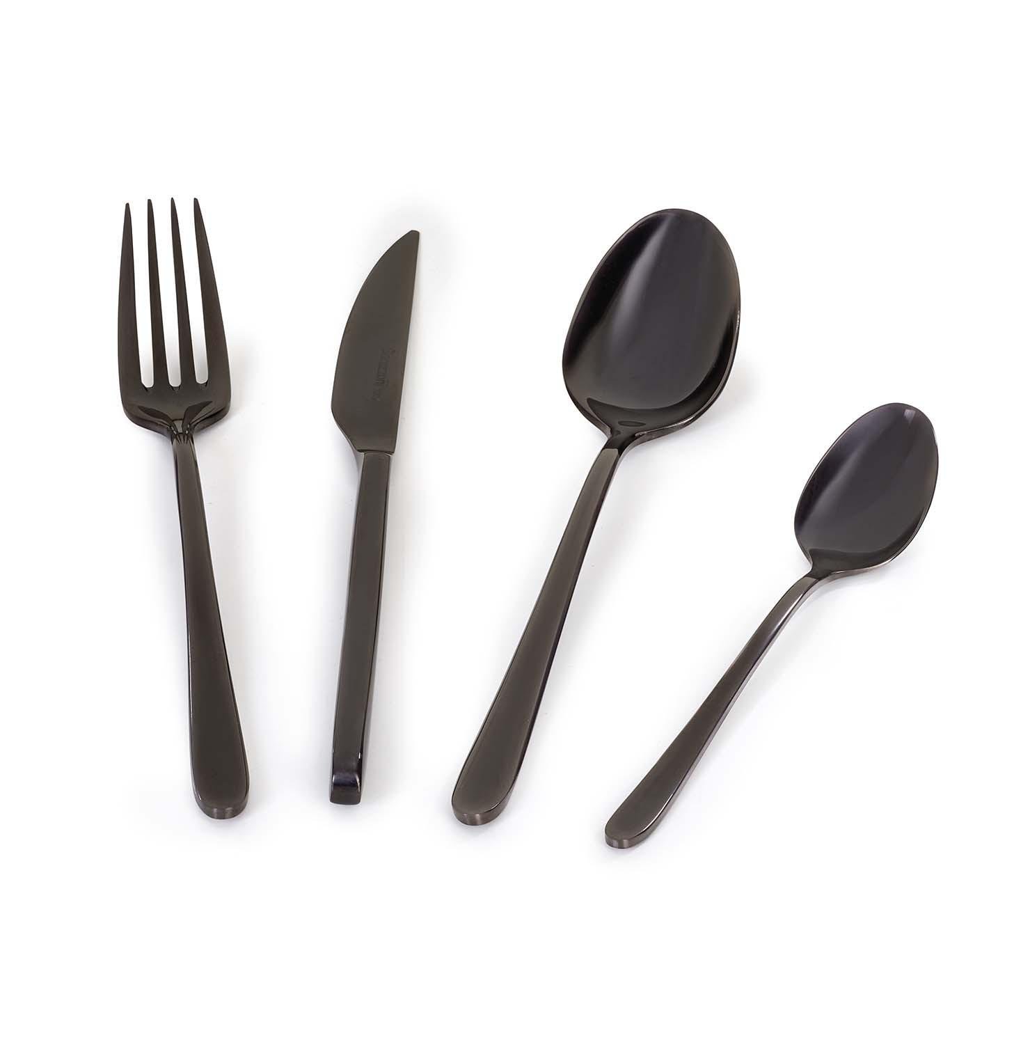 Набор столовых приборов BARAZZONI 71490002411 полированных 24 прибора Титан