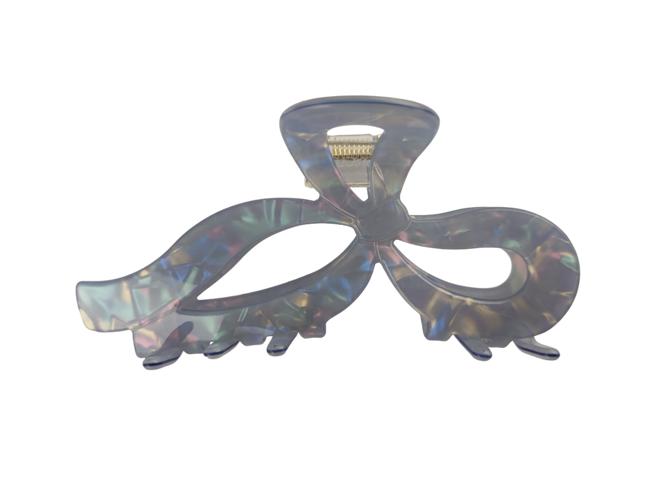 Крабик для волос Петля перламутр 11,5 см Синий (000063)