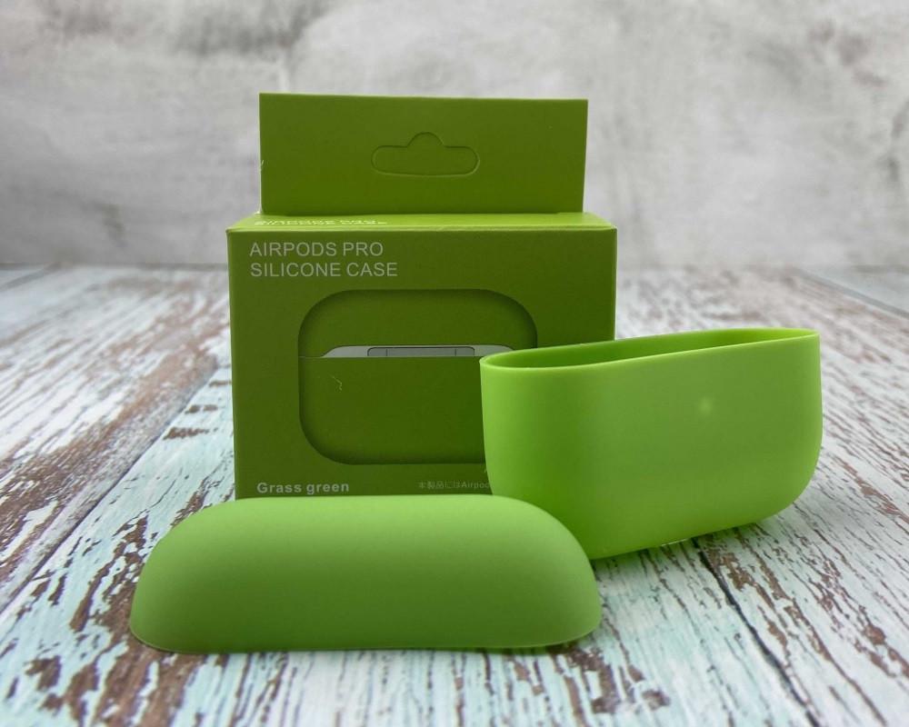 Силиконовый чехол для наушников AirPods Pro Green