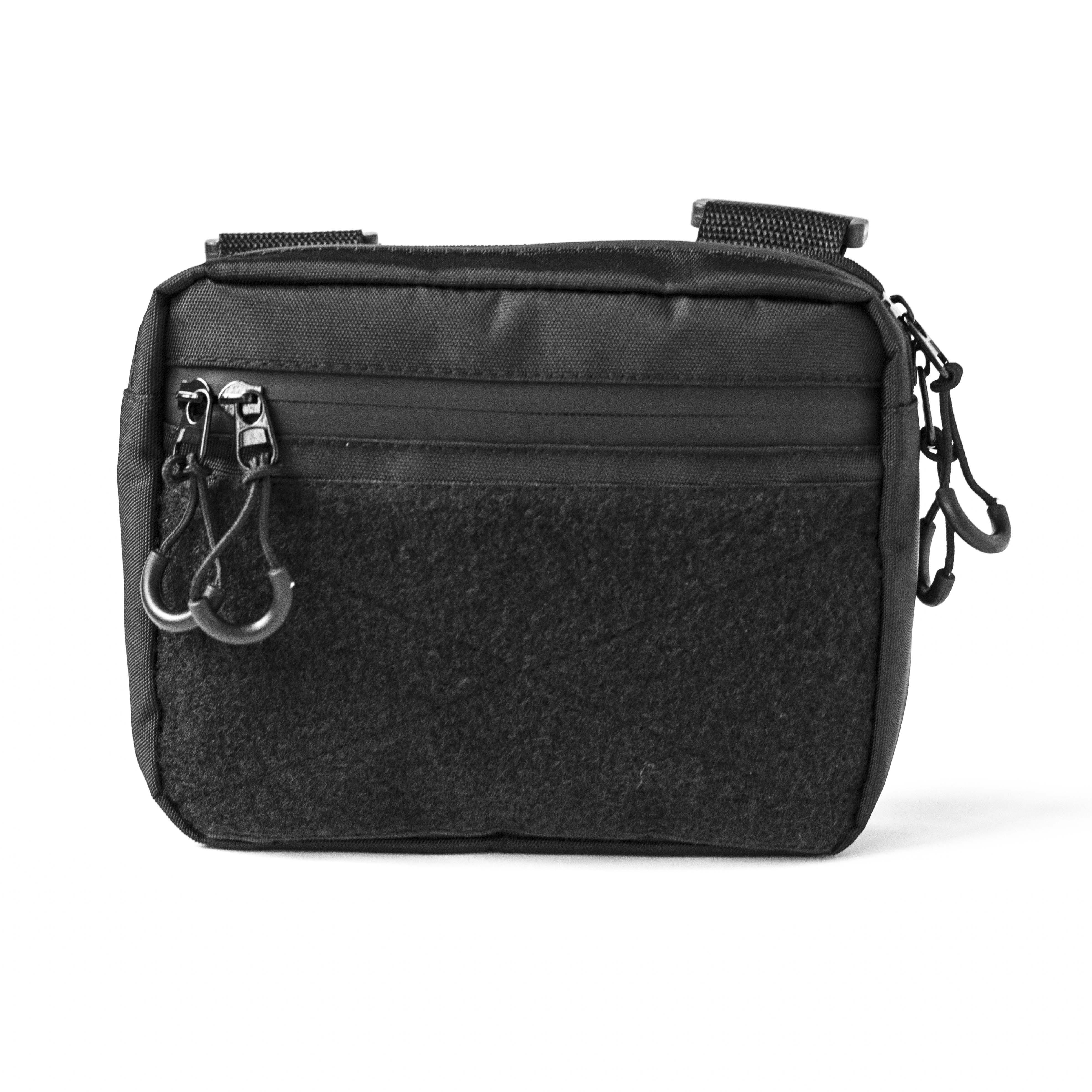Сумка через плечо Hunter Mini из оксфорда 1000Д с Velcro-панелью для патчей 20х15х5 см Black (33664589)