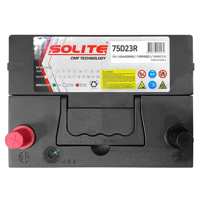 Аккумулятор автомобильный Solite 6СТ-65Ah ASIA Аз 550А/CCA 75D23R (164419) - фото 4 Аккумулятор автомобильный Solite 6СТ-65Ah ASIA Аз 550А/CCA 75D23R (164419) - фото 4